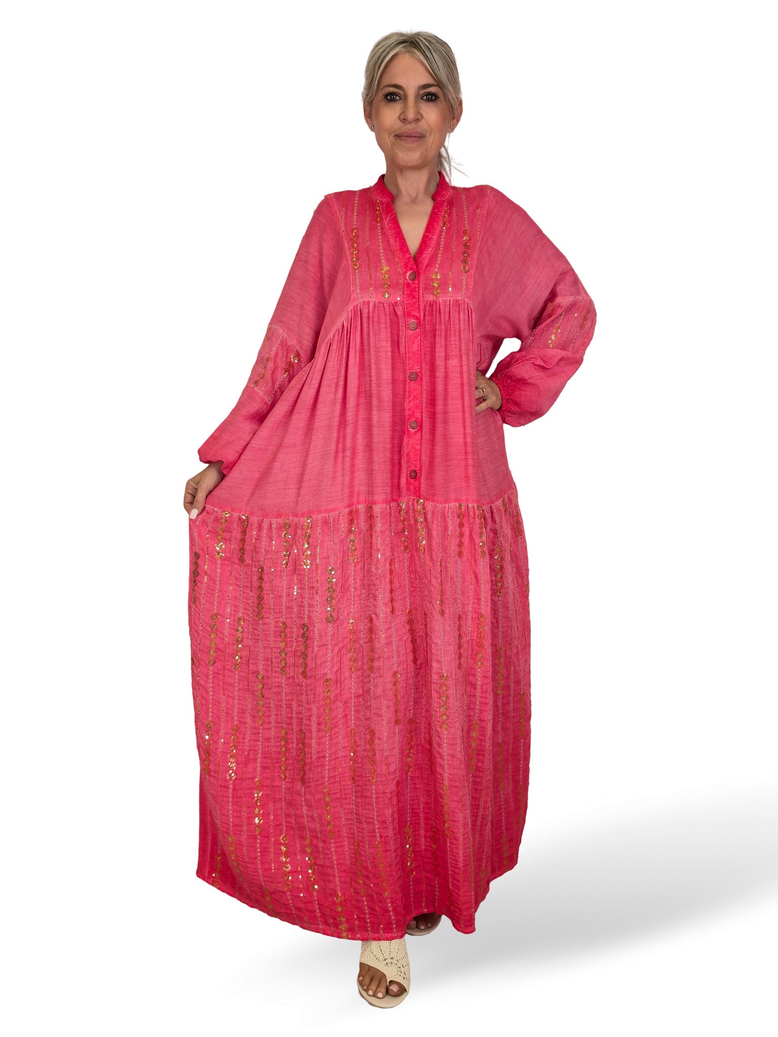 VESTIDO BORDADO LENTEJUELAS JOT
