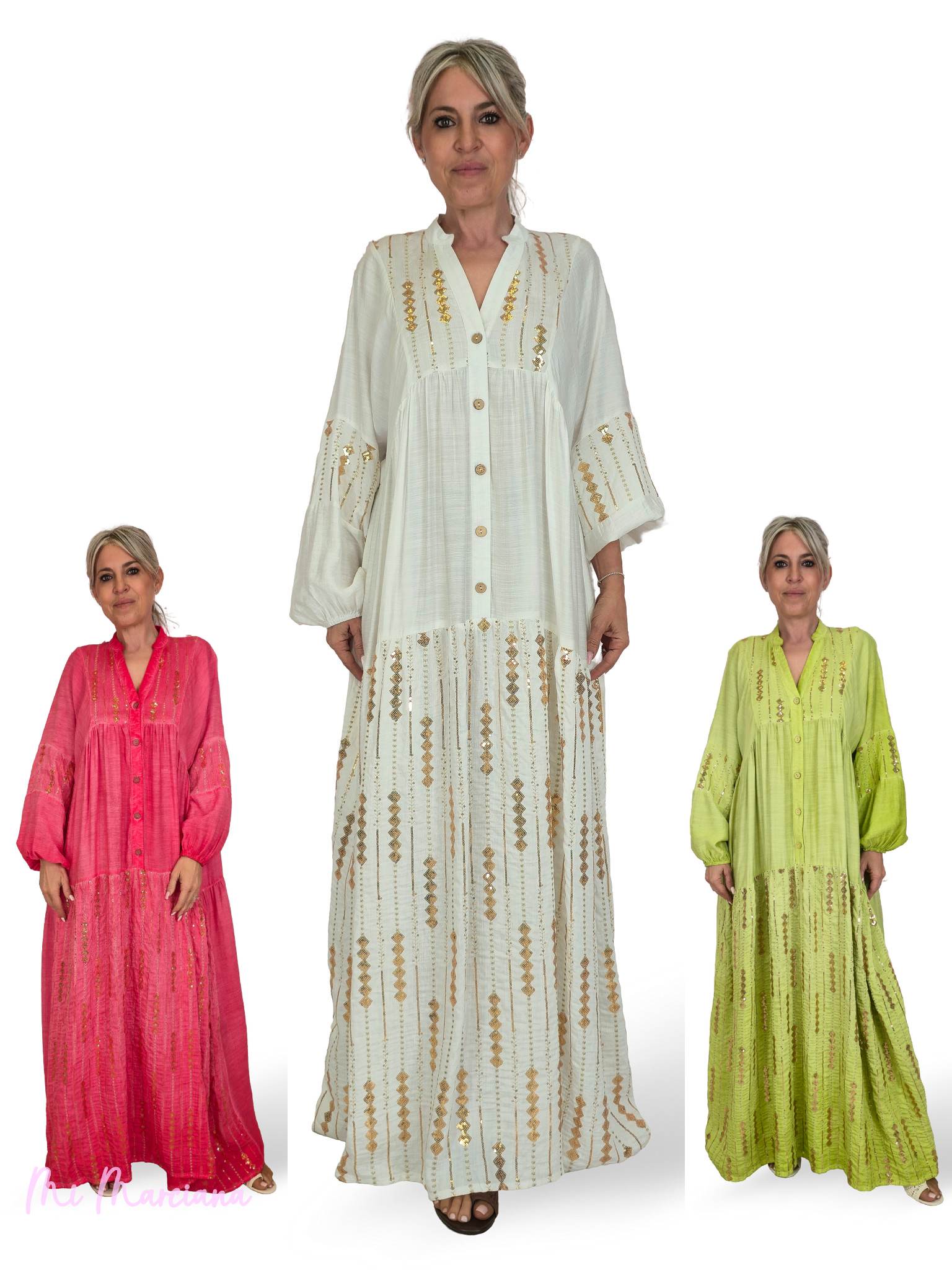 VESTIDO BORDADO LENTEJUELAS JOT