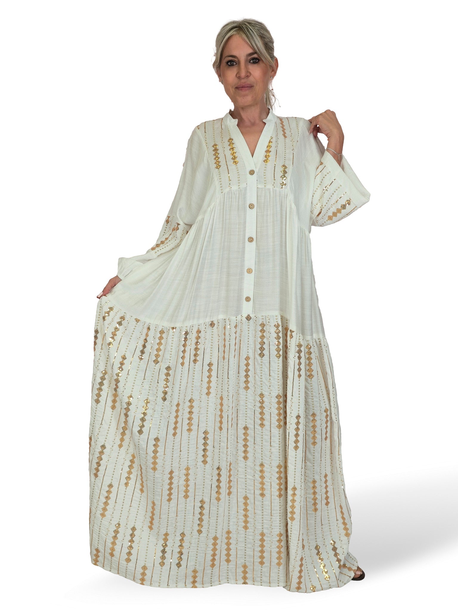 VESTIDO BORDADO LENTEJUELAS JOT
