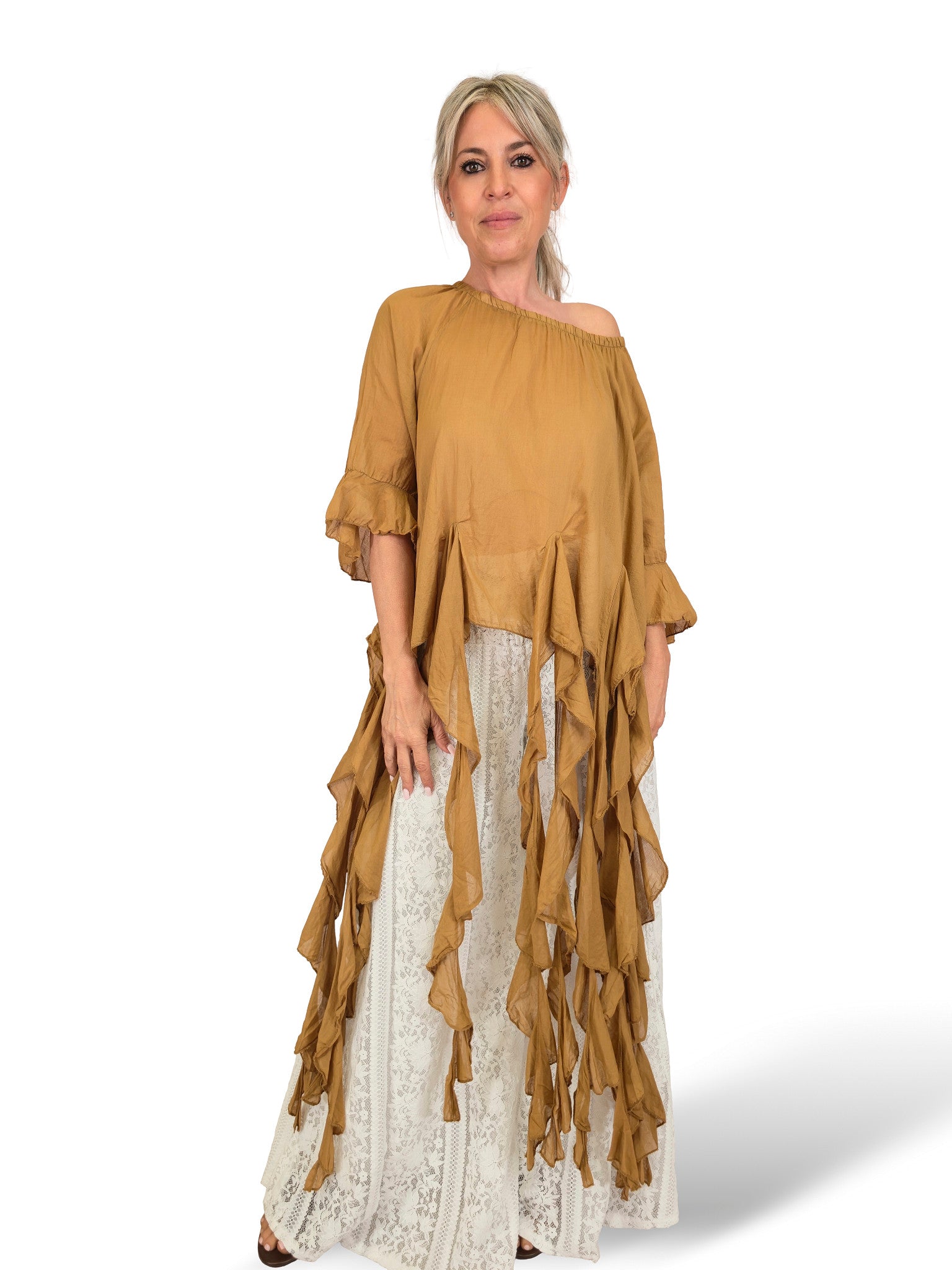 T-SHIRT BOAL JOT VOFFED GAUZE