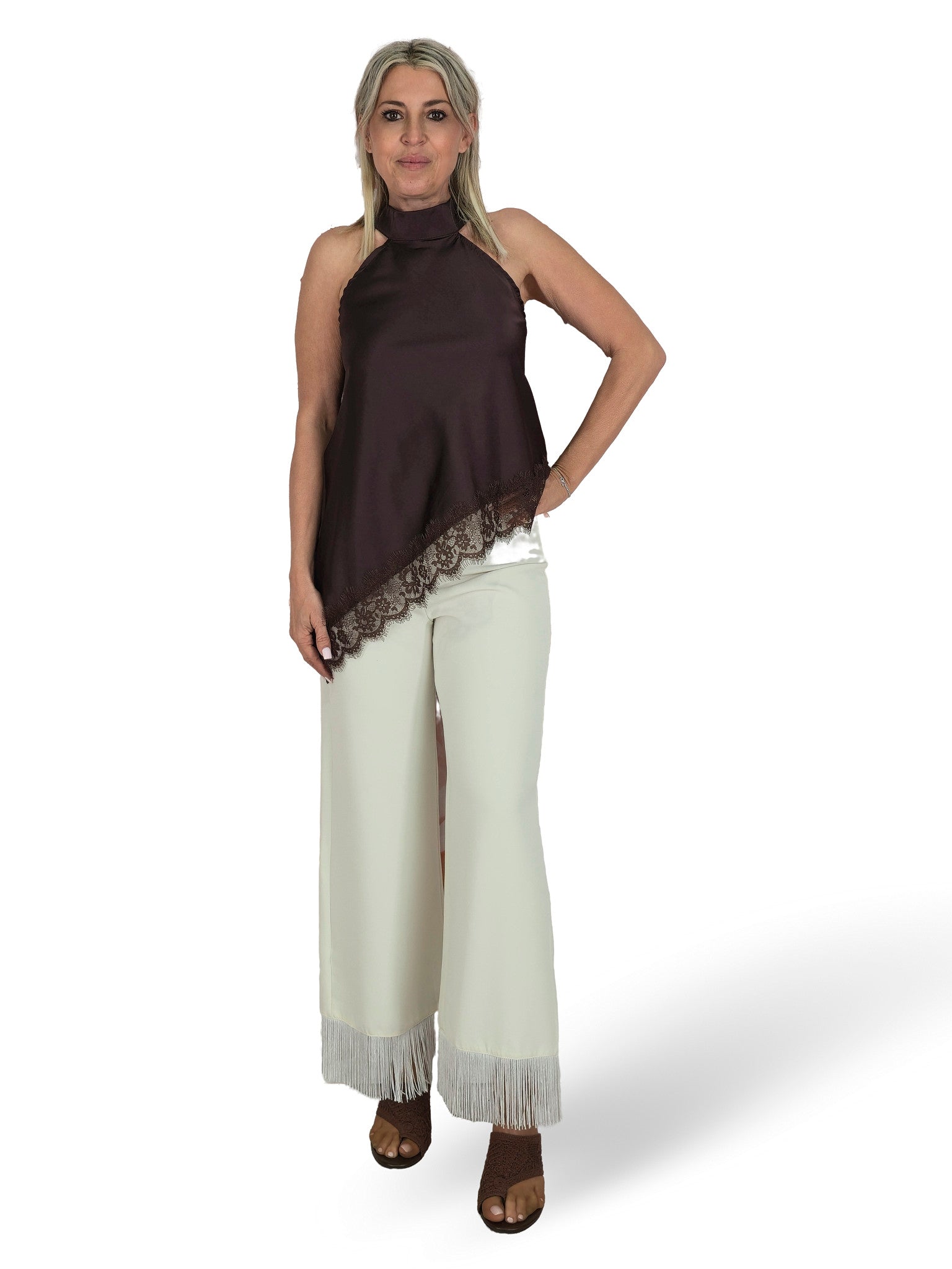 PANTALON TRAJE BAJO FLECOS JOT