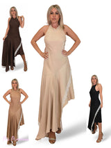 VESTIDO ASIMETRICO CON ENCAJES JOT
