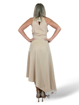 VESTIDO ASIMETRICO CON ENCAJES JOT