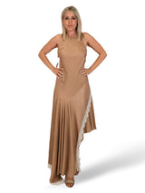 VESTIDO ASIMETRICO CON ENCAJES JOT