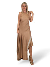 VESTIDO ASIMETRICO CON ENCAJES JOT