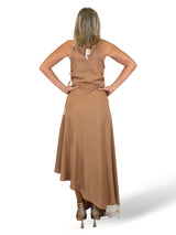 VESTIDO ASIMETRICO CON ENCAJES JOT