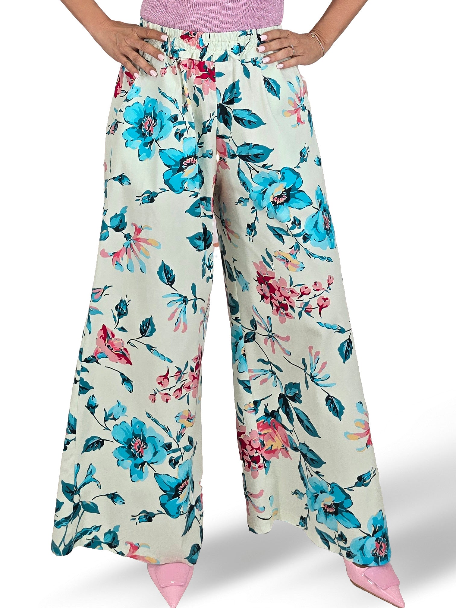 PANTALON ANCHO FLORES JOT