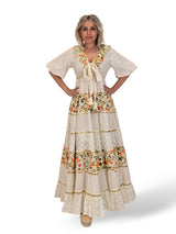 VESTIDO GOLDEN ESTAMPADO RAYAS LUREX JOT