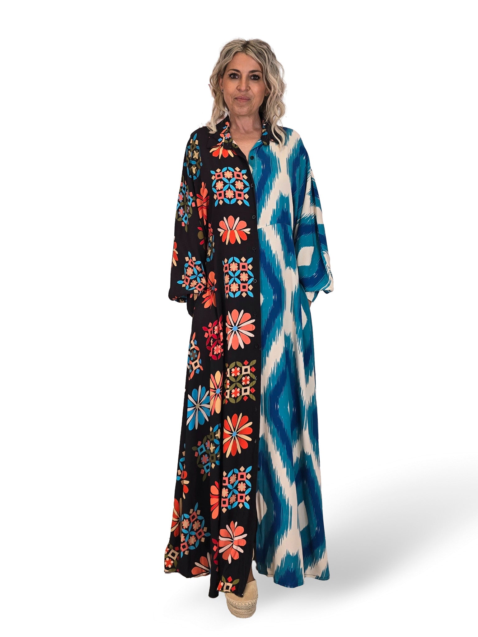 VESTIDO DOBLE ESTAMPADO JOT
