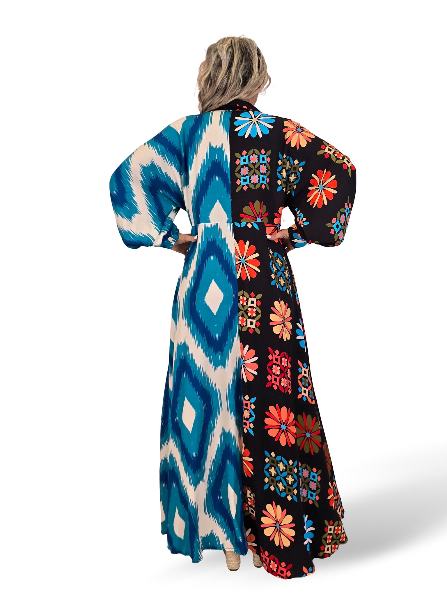 VESTIDO DOBLE ESTAMPADO JOT