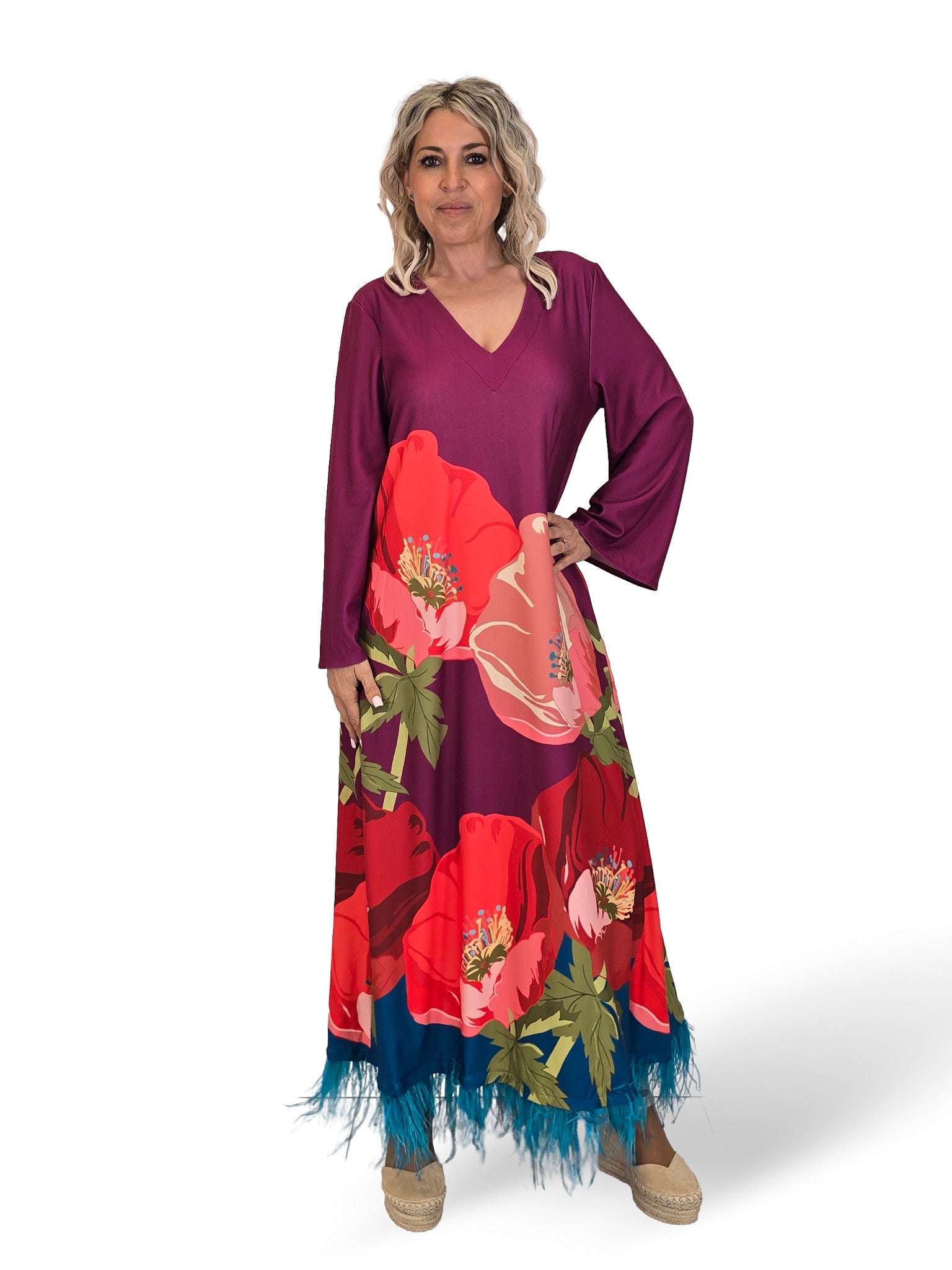 VESTIDO JOT FEATHERS