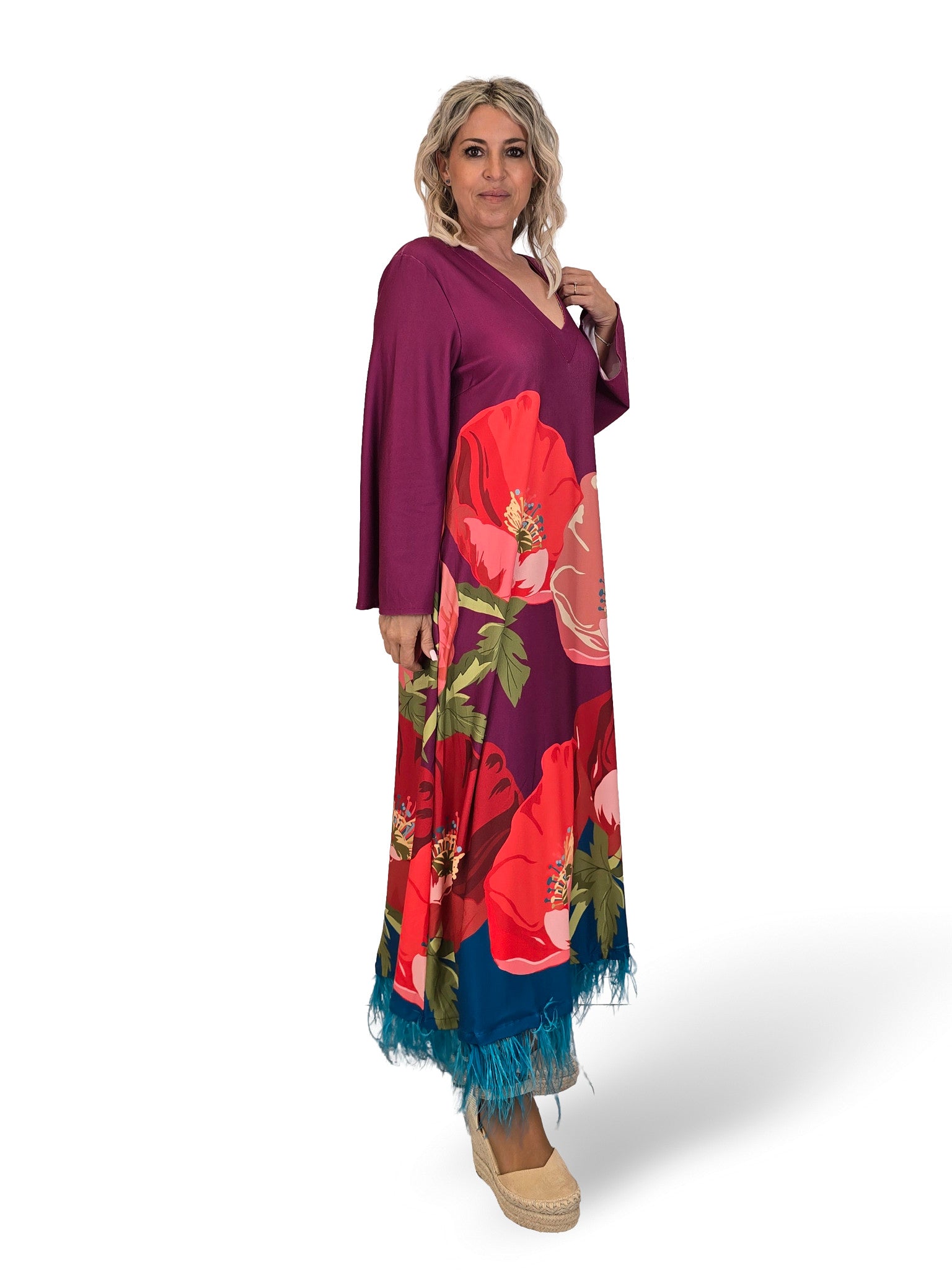 VESTIDO JOT FEATHERS