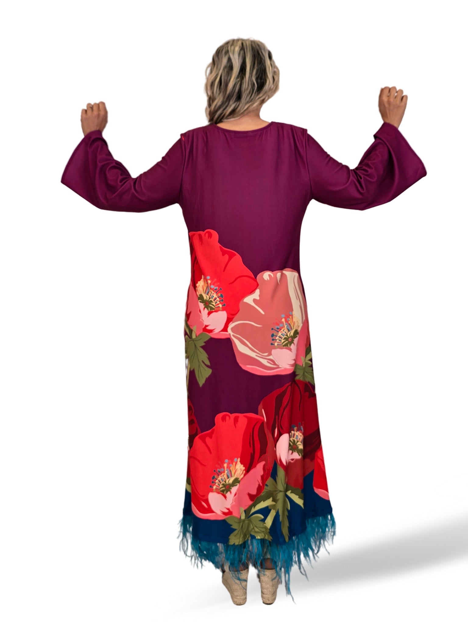 VESTIDO JOT FEATHERS