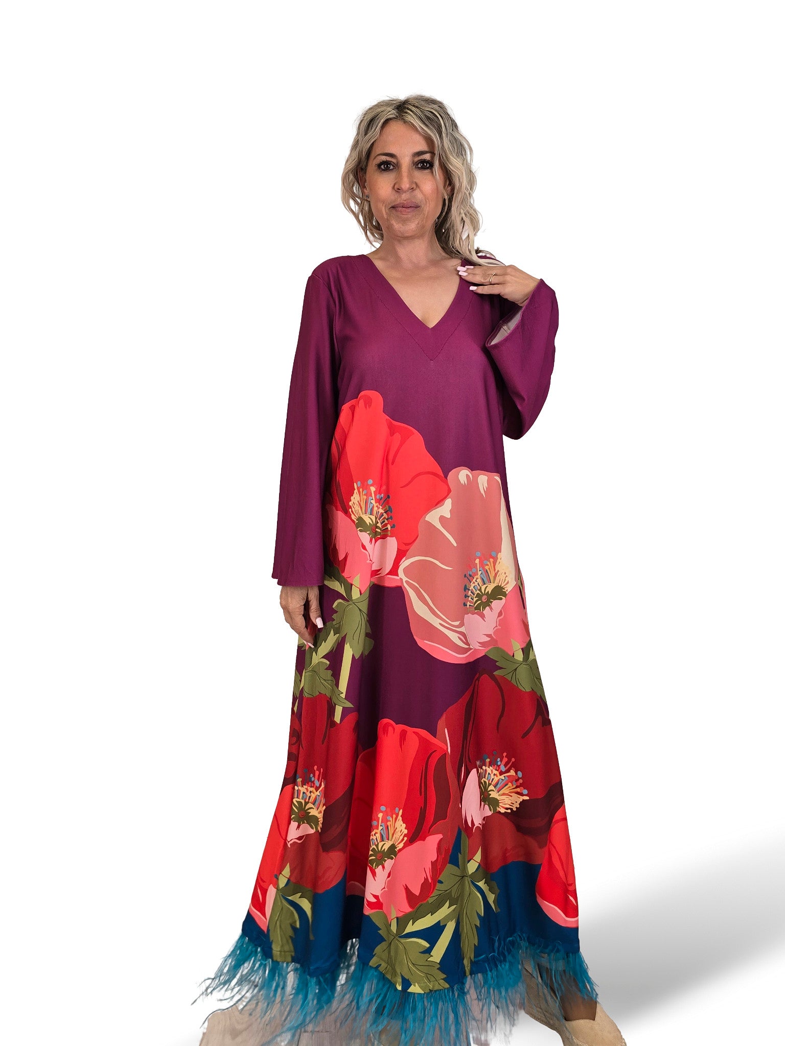 VESTIDO JOT FEATHERS