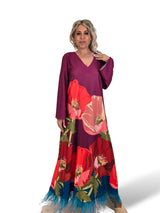 VESTIDO BAJO PLUMAS JOT