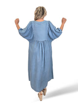 JOT Lurex Denimkleid