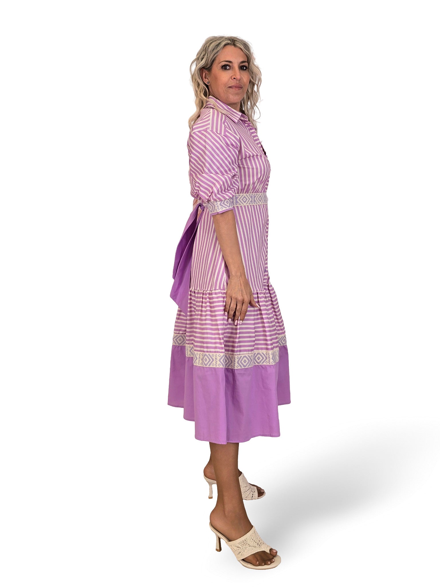 VESTIDO RAYAS FAJIN JOT