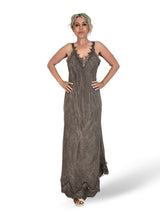 VESTIDO LARGO LENCERO LINO
