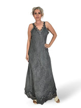 VESTIDO LARGO LENCERO LINO