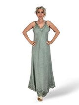 VESTIDO LARGO LENCERO LINO