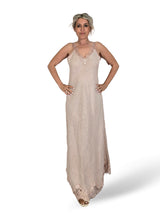 VESTIDO LARGO LENCERO LINO