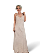 VESTIDO LARGO LENCERO LINO