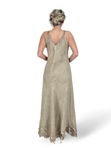 VESTIDO LARGO LENCERO LINO