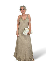 VESTIDO LARGO LENCERO LINO