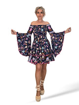 VESTIDO SEDA CORTO NIDO DE ABEJA JOT