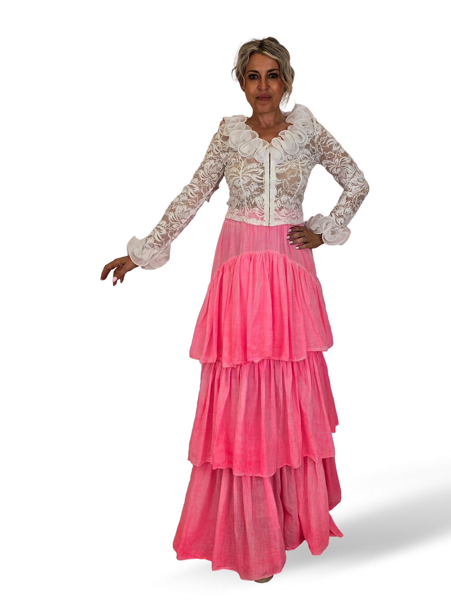 FALDA VAPOROSA VOLANTES FLUOR