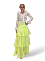 FALDA VAPOROSA VOLANTES FLUOR
