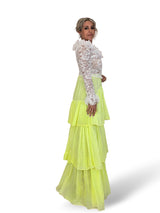 FALDA VAPOROSA VOLANTES FLUOR