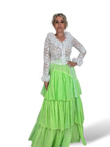 FALDA VAPOROSA VOLANTES FLUOR