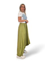 FALDA ASIMÉTRICA ALGODON DESHILACHADO JOT