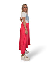 FALDA ASIMÉTRICA ALGODON DESHILACHADO JOT