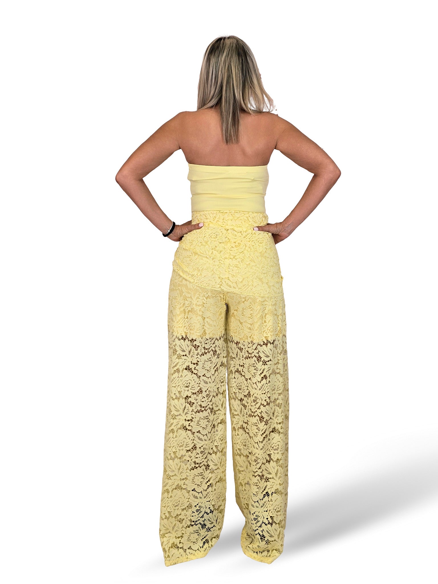 CONJUNTO PANTALON GUIPUR TOP