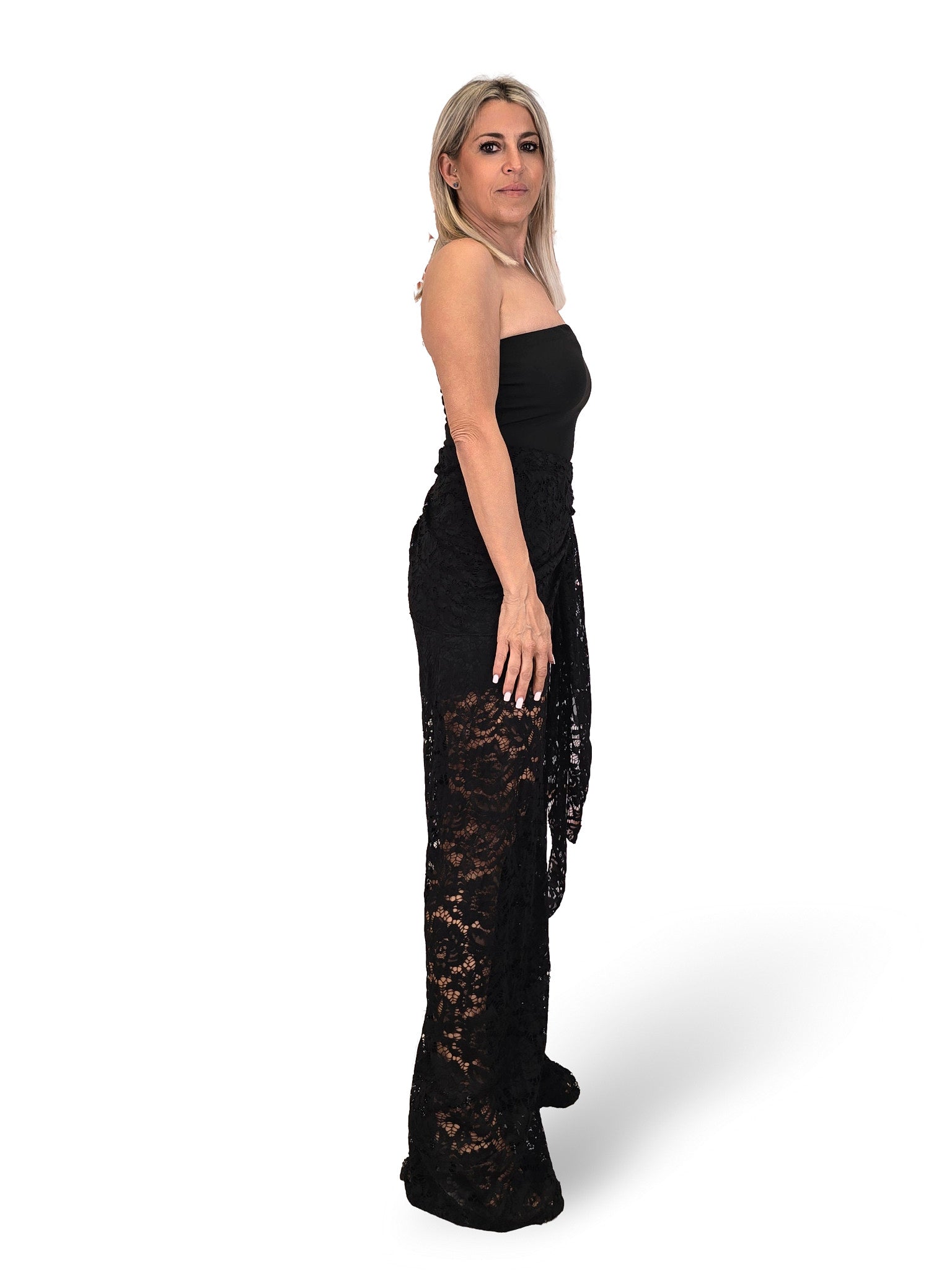 CONJUNTO PANTALON GUIPUR TOP
