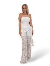 CONJUNTO PANTALON GUIPUR TOP