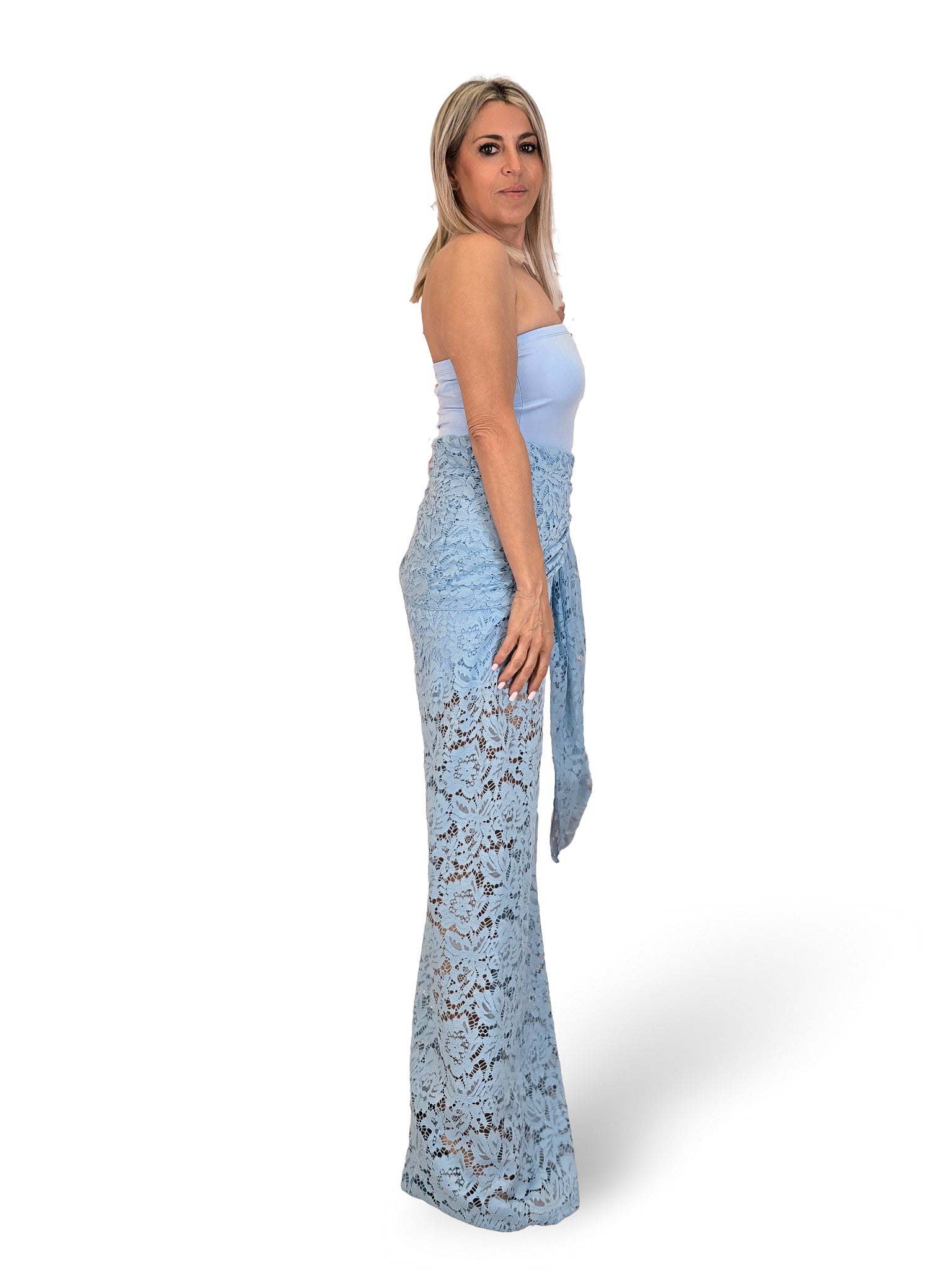 CONJUNTO PANTALON GUIPUR TOP