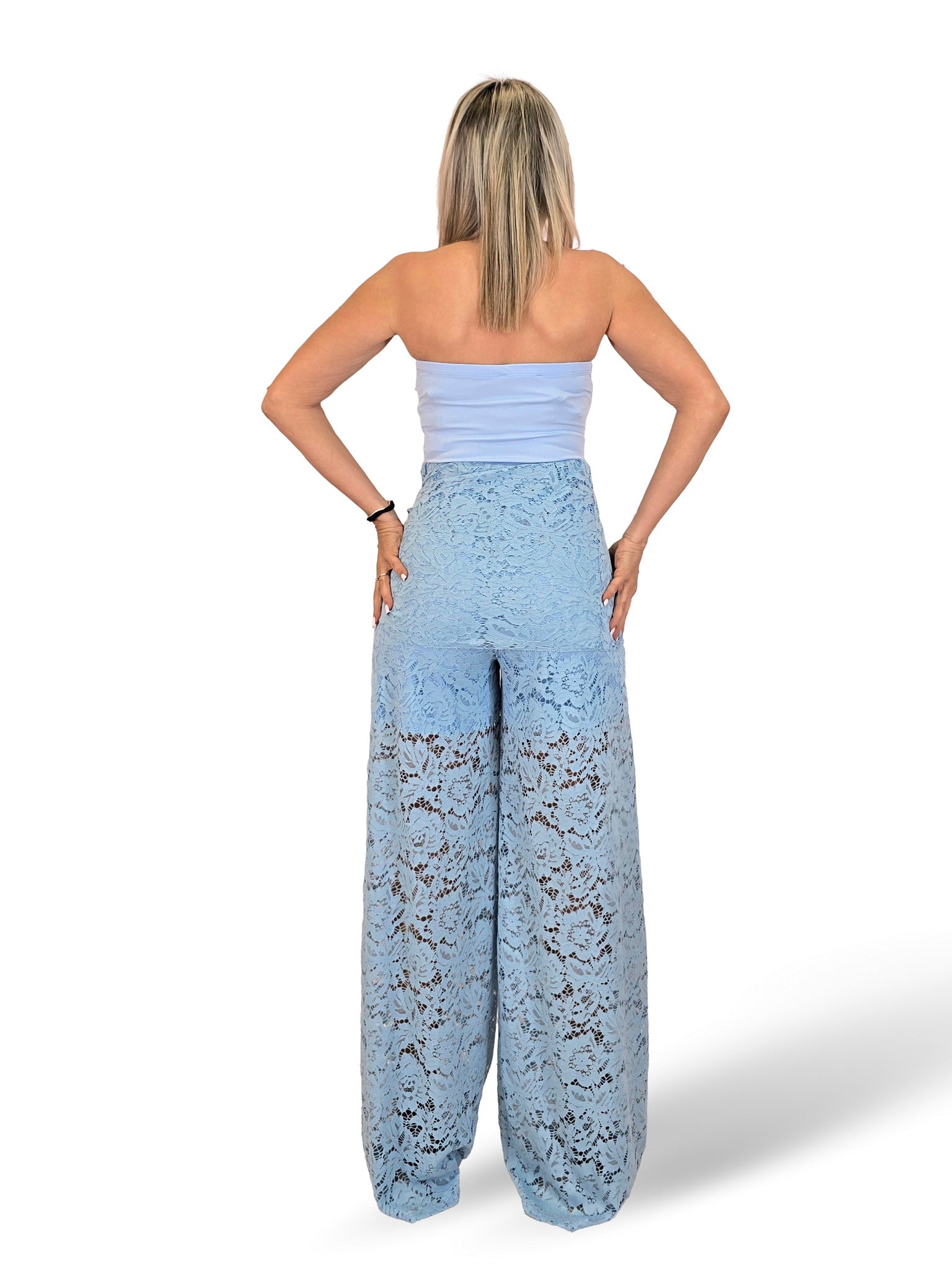 CONJUNTO PANTALON GUIPUR TOP