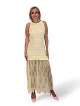 VESTIDO CANALE FALDA ENCAJE