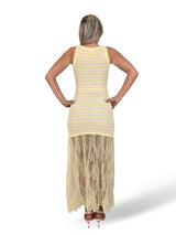VESTIDO CANALE FALDA ENCAJE