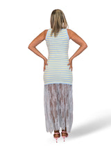 VESTIDO CANALE FALDA ENCAJE