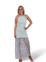 VESTIDO CANALE FALDA ENCAJE