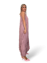 VESTIDO LARGO ARRUGADO TIRANTES JOT