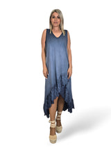 VESTIDO ASIMETRICO TIRANTES ENCAJE