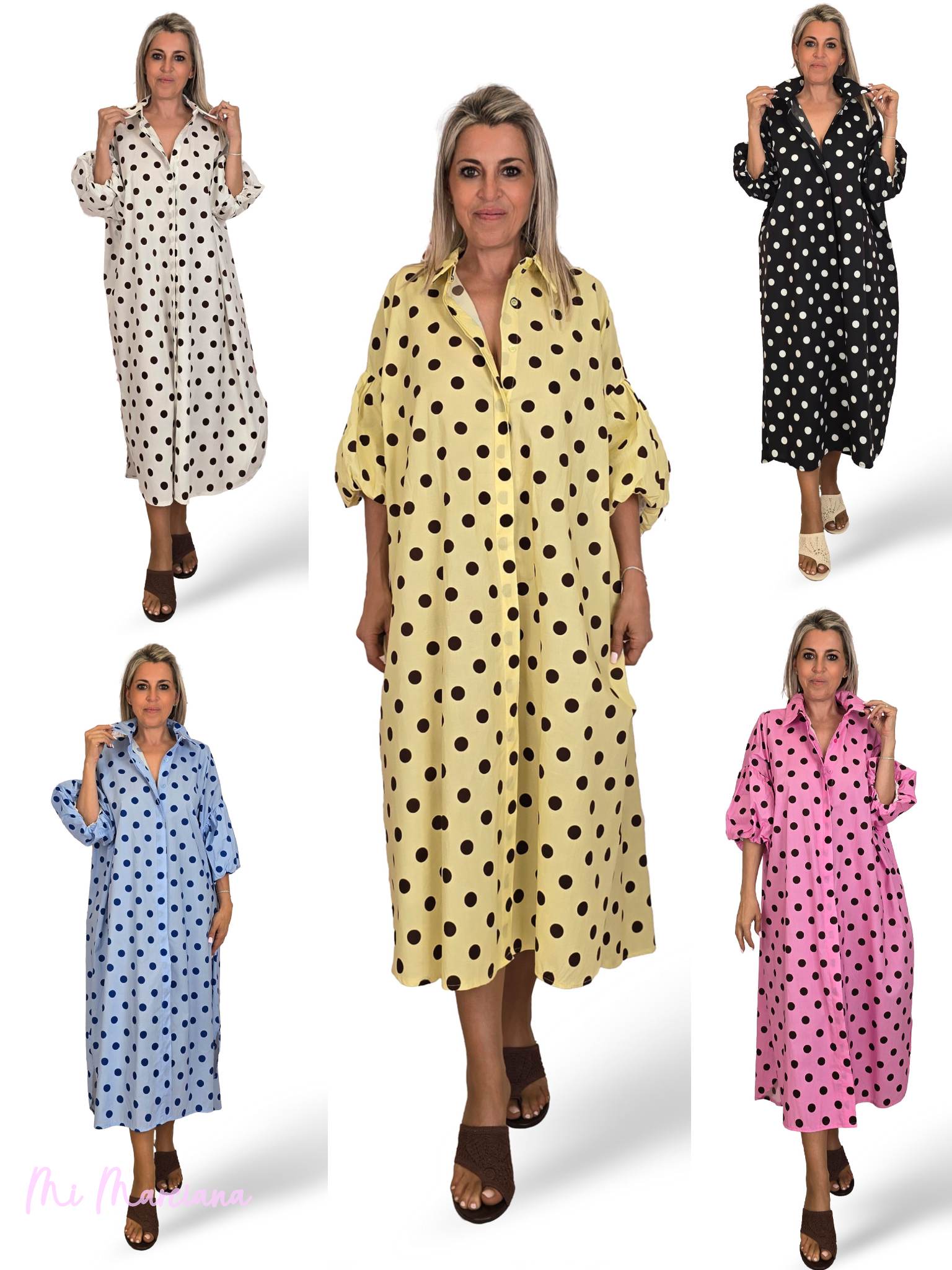 VESTIDO CAMISERO LUNARES