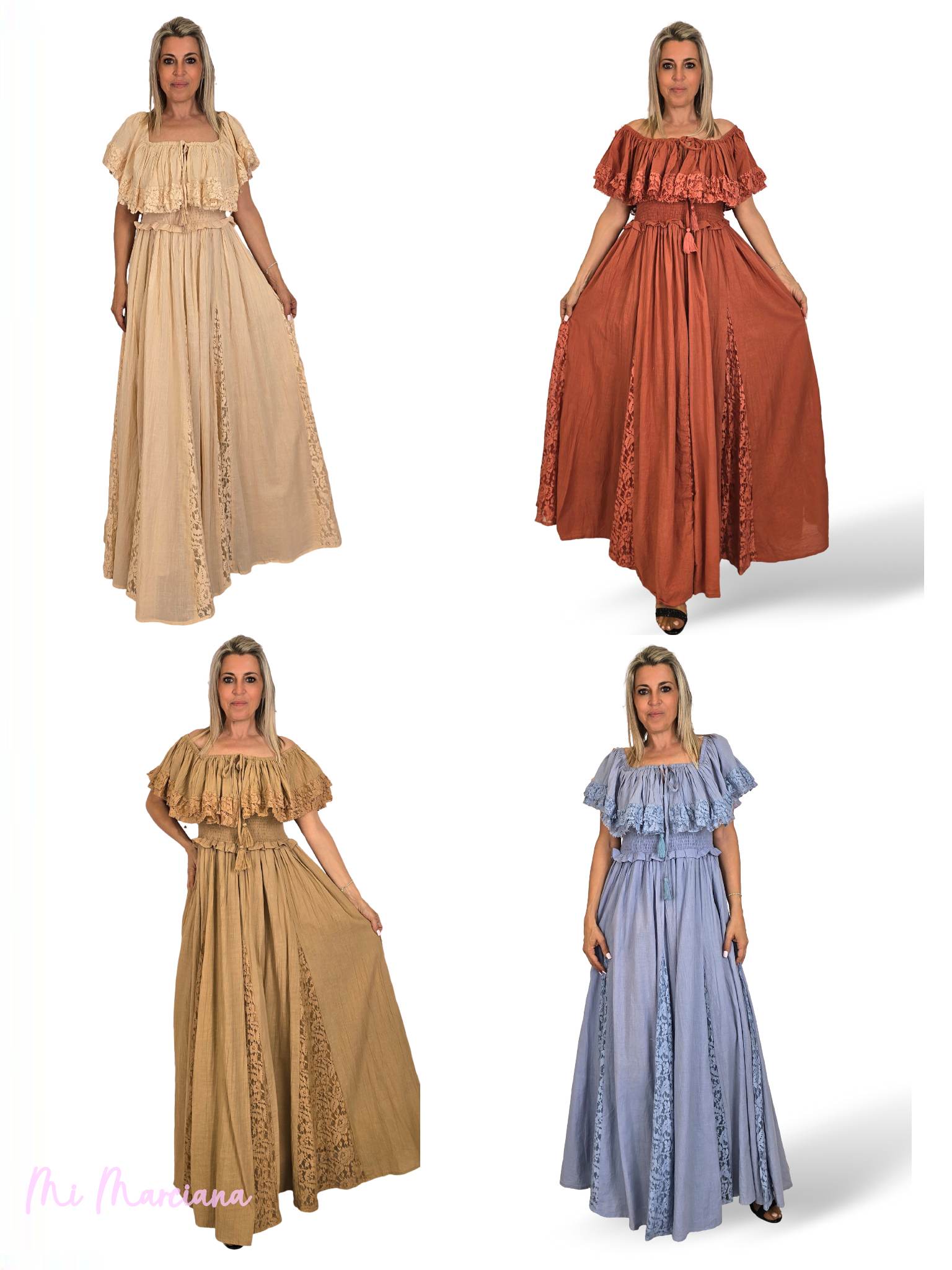 VESTIDO NIDO DE ABEJA QUILLAS ENCAJE