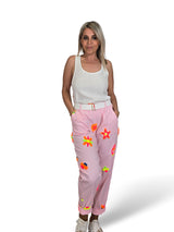 PANTALON FLORES FLUOR