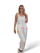 PANTALON FLORES FLUOR